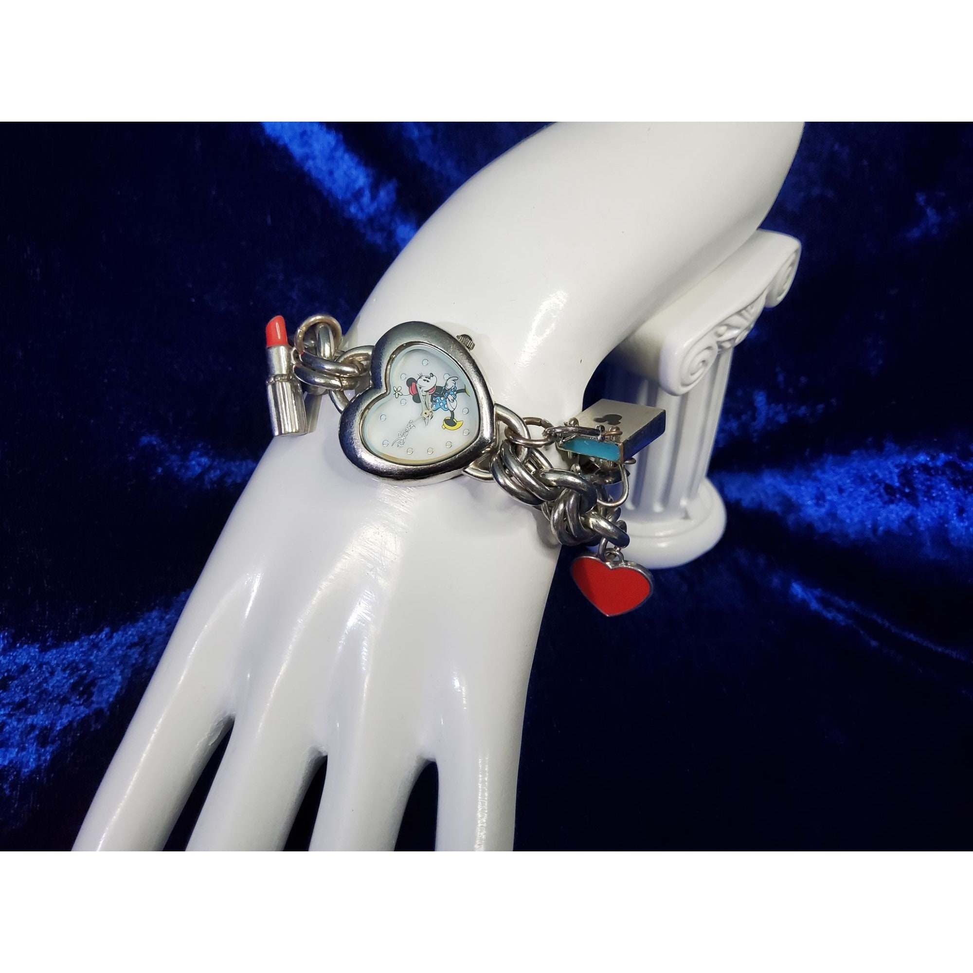 Mickey mouse charm bracelet watch sale