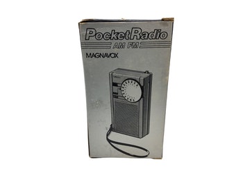 Vintage radio de poche am/fm Magnavox 1983, modèle d100