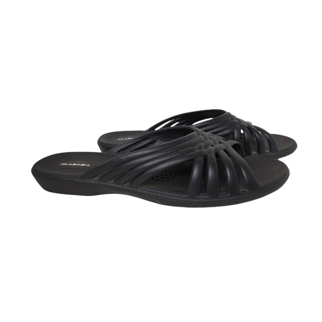 Okabashi Womens Slide on Strappy Sandals. Size 9.5 10.5m Etsy UK