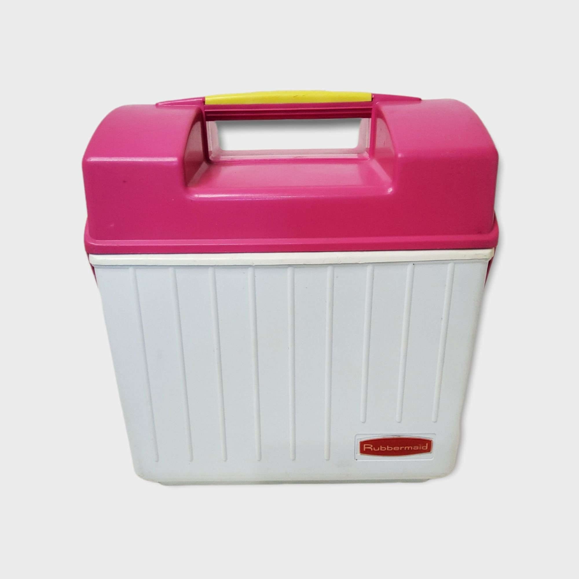 NEW 1990 Rubbermaid Vintage Red Handle Lunch Box Insulated Cooler 1.25  GALLONS