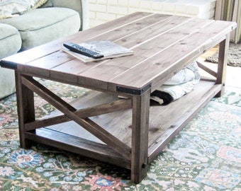 Coffee Table - DIY - X-Frame Coffee Table Build Plans PDF