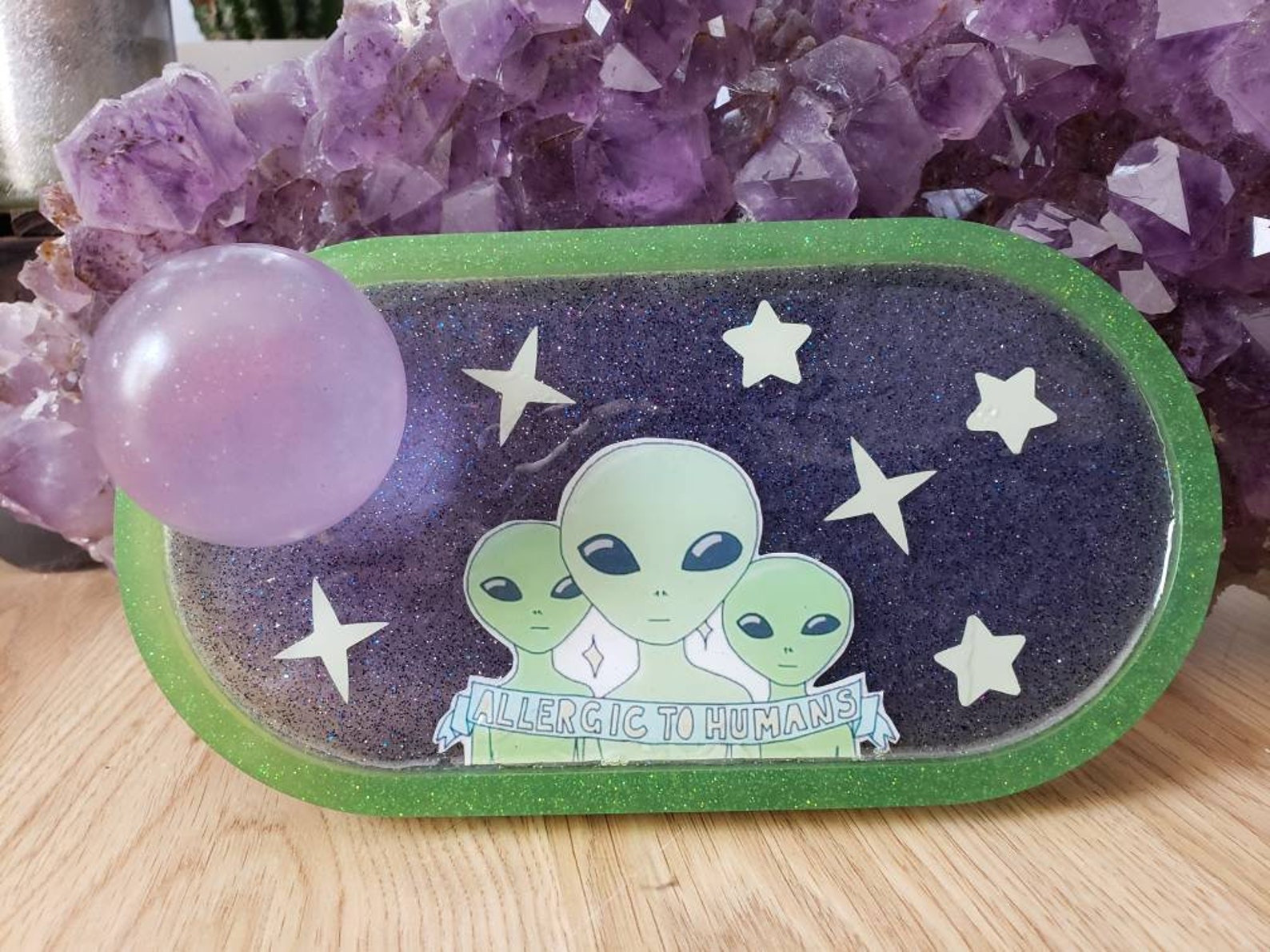 Alien TrayRing DishRolling TrayAllergic To HumansGlow In Etsy