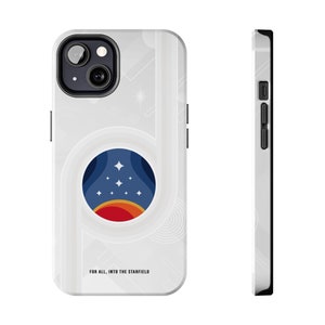 Starfield Designer iPhone Case | Off White Starfield Constellation Case | Touch Case for iPhone 14 13 12 Holiday Gift for Him/Her Game Lover