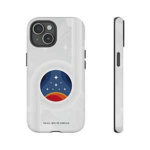 Starfield Touch Case for iPhone 15 + Users Designer iPhone Case, Off White Starfield Constellation Case, Holiday Gift for Him/Her Game Lover