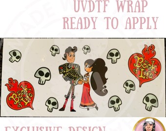 16oz Glass Can ~ UVDTF Wrap ~ Ready to apply~