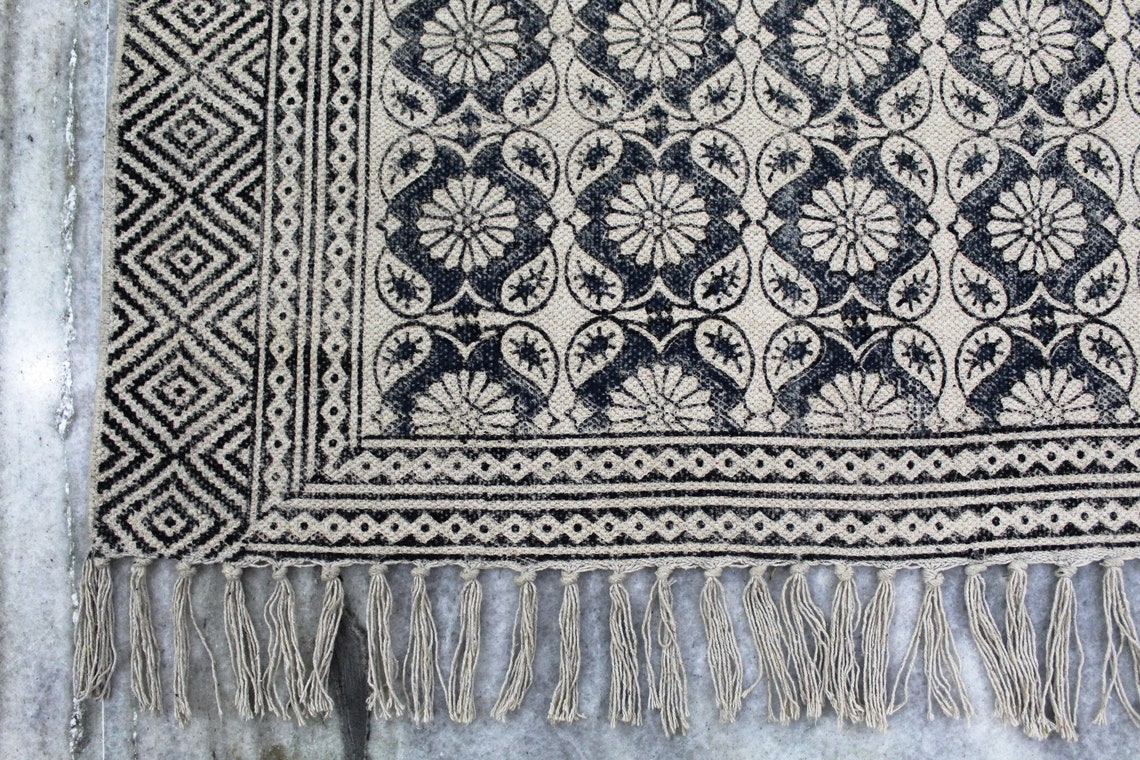 6x6 Square Rug Handmade Square Rug Cotton Area Rug Bedroom Etsy