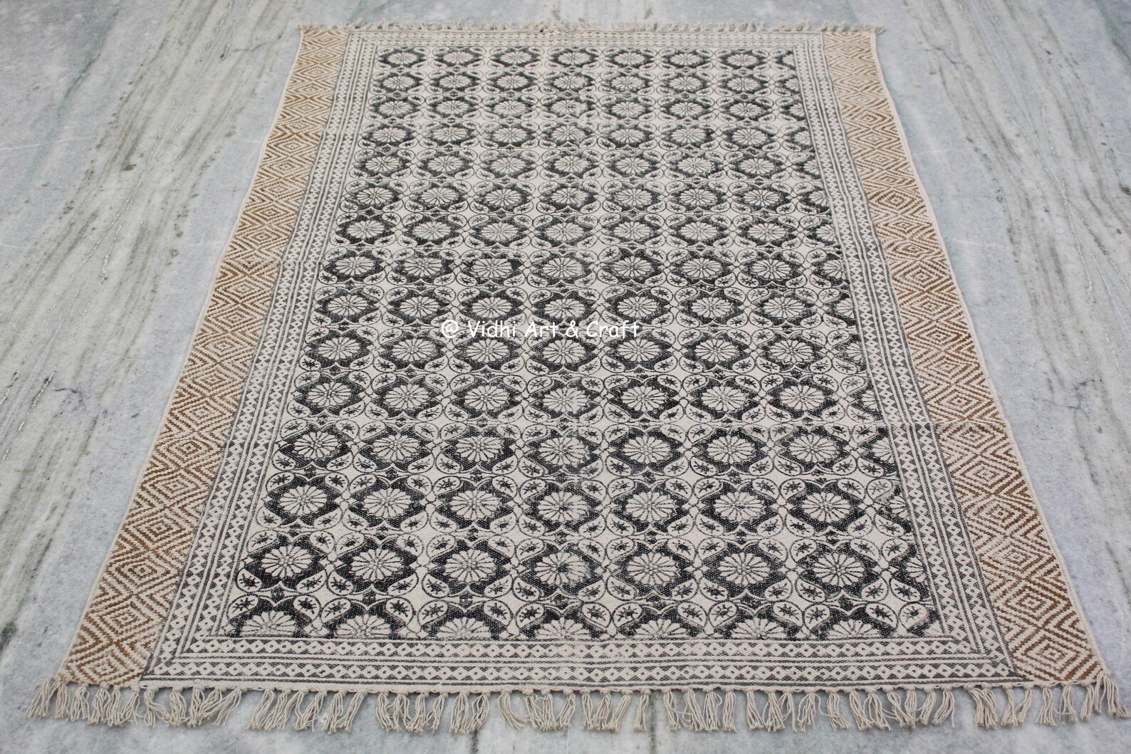 6x8 Feet Handmade Indian Rug Area Rug Outdoor / Indoor / Etsy