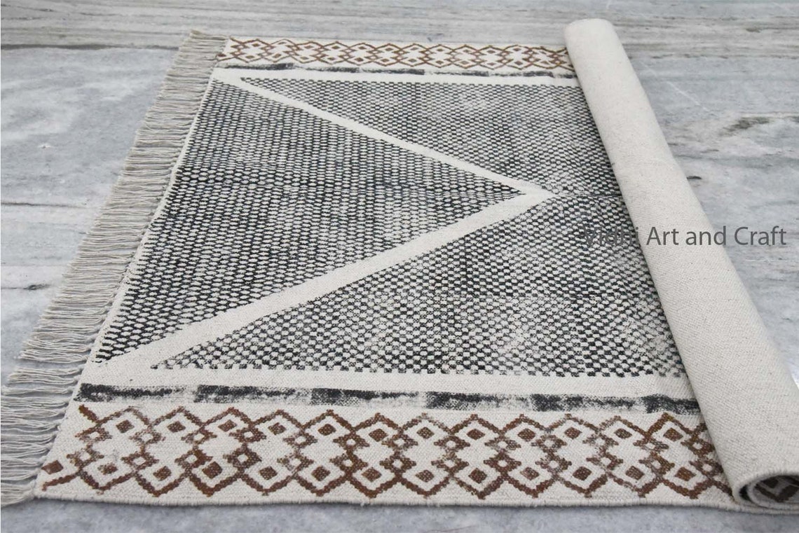 7x7 Handmade Area Square Rug Indian Square Rug Navajo Rug Etsy