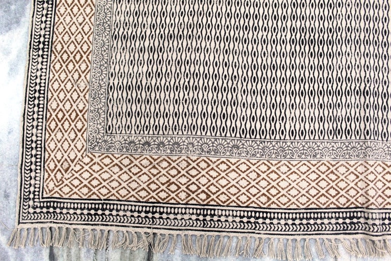 Square Rug 6x6 Handmade Square Rug Indian Rug Area Rug Etsy