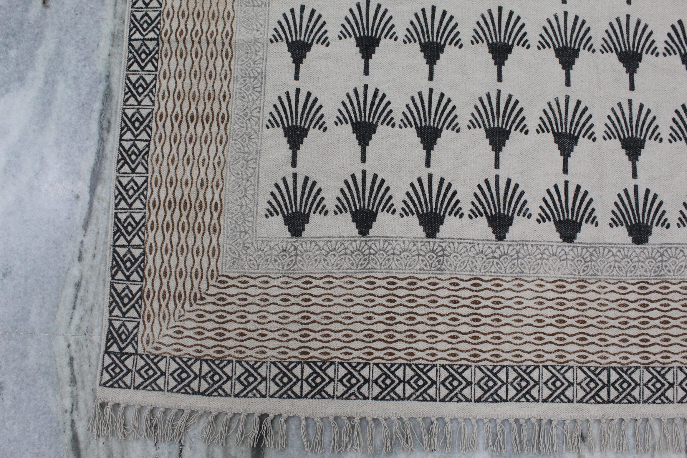 Große 8 x 10 handgemachte Teppich indische Teppich Kilim | Etsy