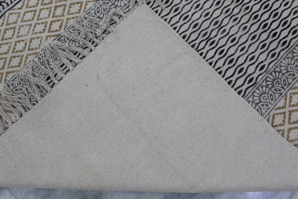 4x10 Runner Rug Hand Block Print Rug Outdoor / Indoor/ Etsy