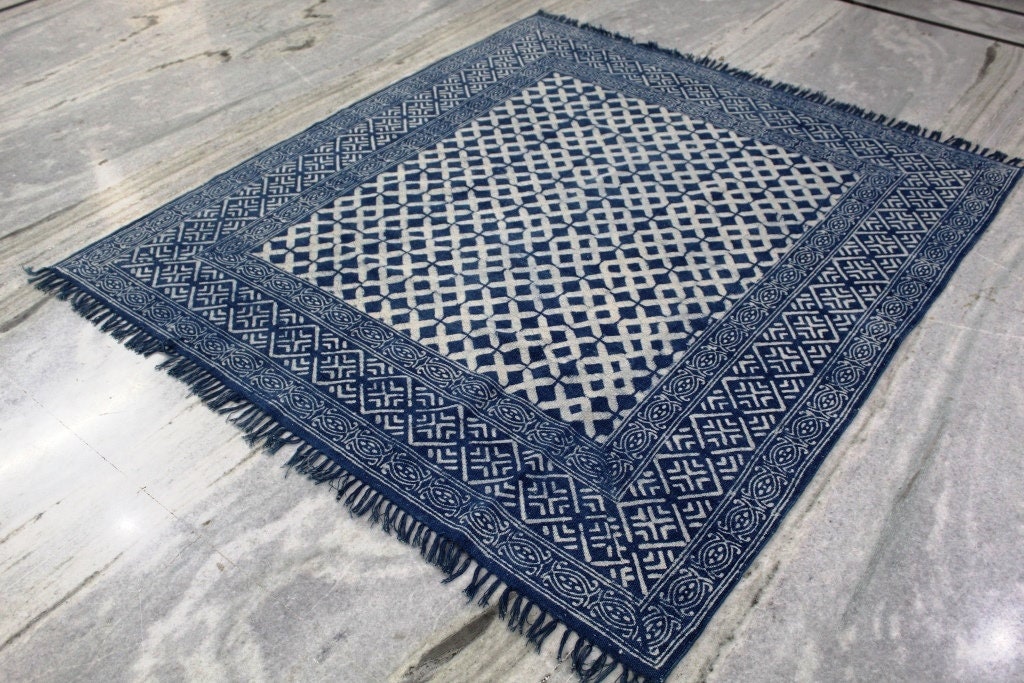 8x8 Square Rug Handmade Square Rug Indian Rug Outdoor/ Etsy