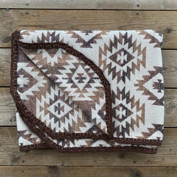 Western Throw Blanket Queen Bed Etsy