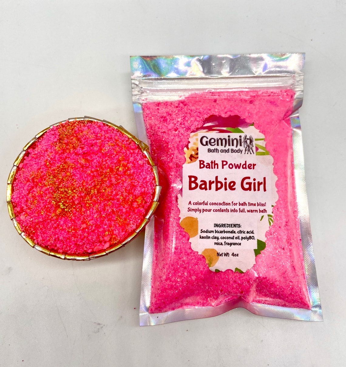 Bath Powders Bath Fizz Colorful Assorted Bath Salts Etsy