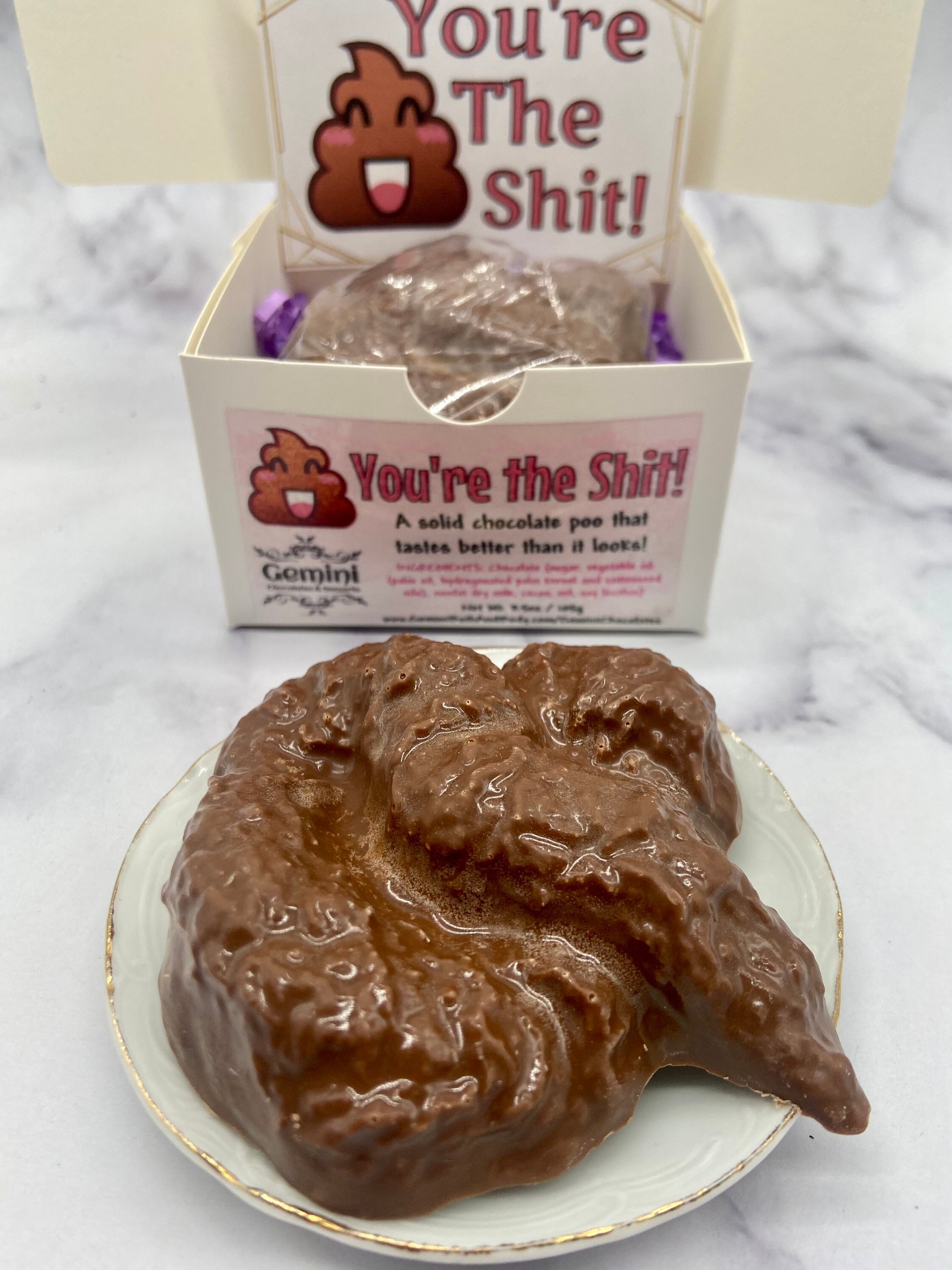 Chocolate Poop Gift Set Adult Gag Gifts Youre the Shit Etsy