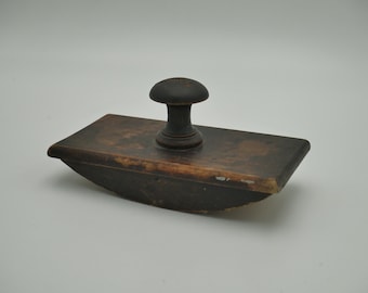 Buvard d'encre en bois vintage ancien