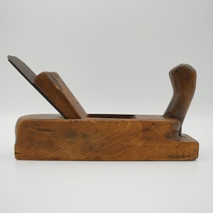 Vintage wood block plane tool, carpentry and woodworking