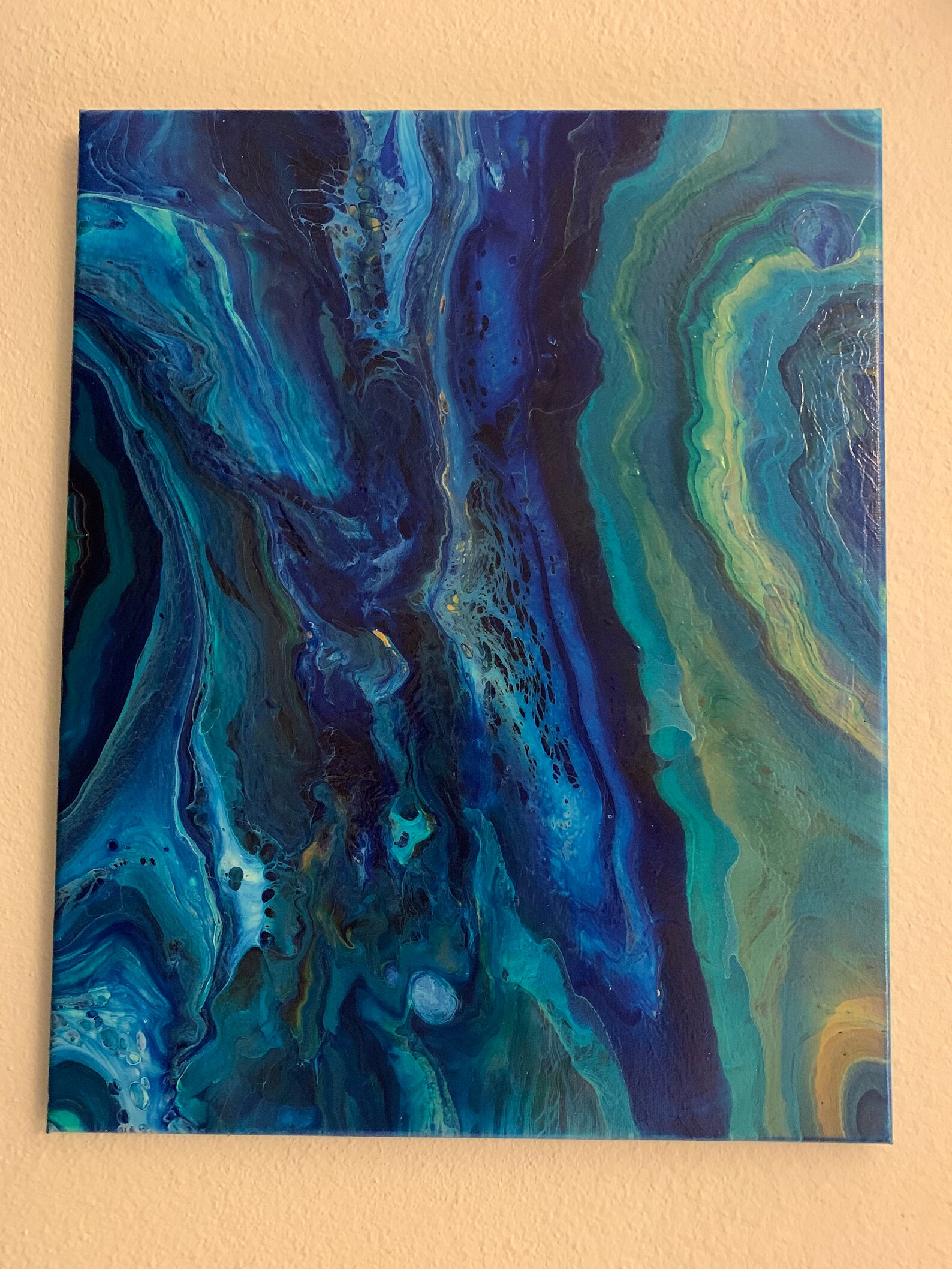 Custom Made Blue Ripple Painting Etsy New Zealand