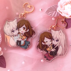 PRE ORDER Kamisama Hajimemashita - Keychain Epoxy - Tomoe & Nanami