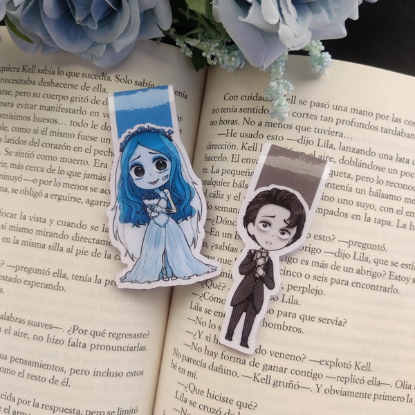 Corpse Bride - Bookmark Magnet - Emily & Victor