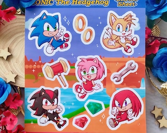 Sonic - Sticker Sheet -