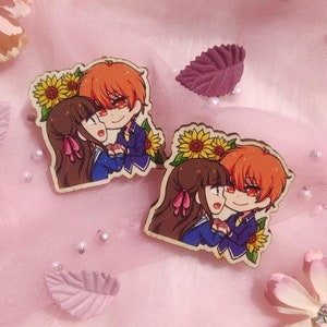 Fruits Basket - Kyo & Tohru - Wooden Pin