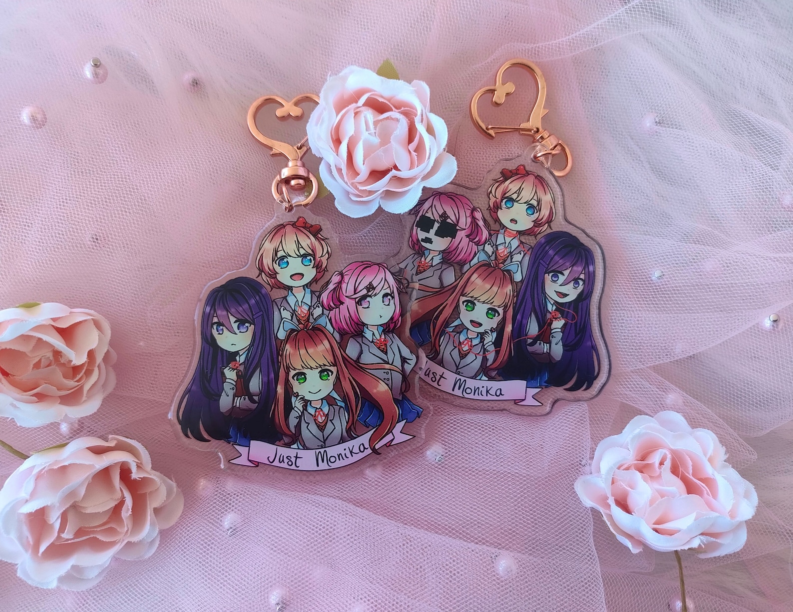 Doki Doki Literature Club - Epoxy Keychain -