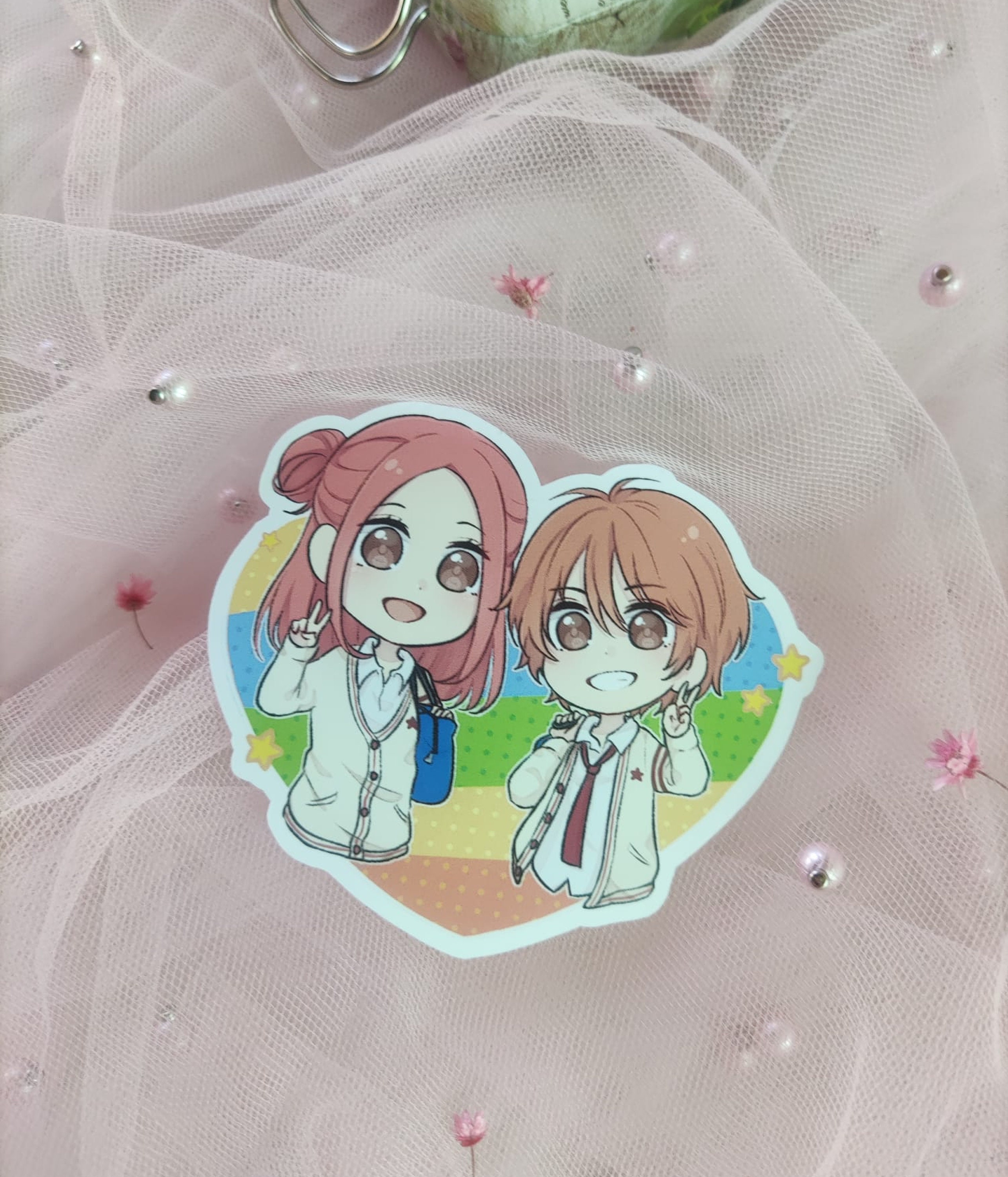 Lovely Complex Stickers Risa & Otani - Etsy
