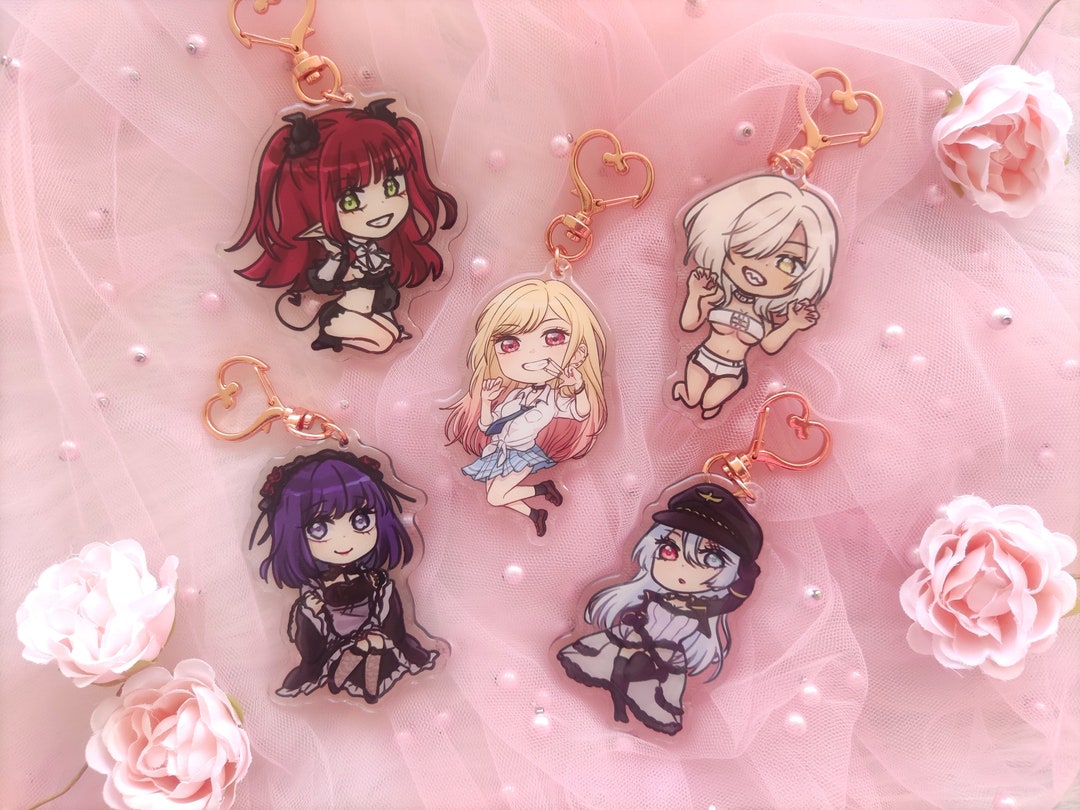 Marin Kitagawa My Dress-up Darling Epoxy Keychain Shizuku Kuroe, Black ...