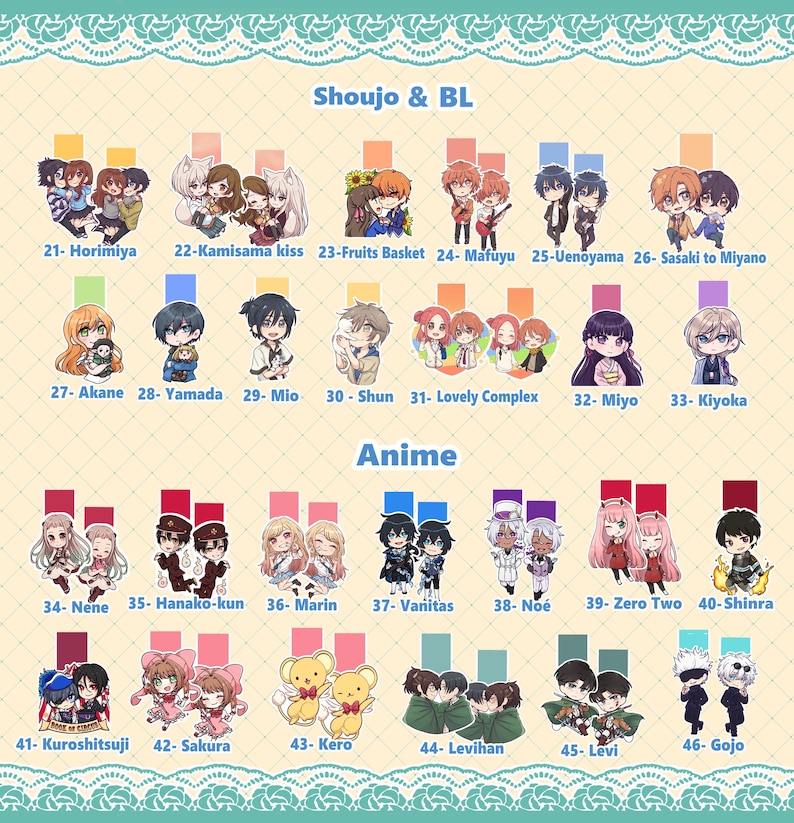 Bookmark Bl Design Stickers & Bookmark Magnet - Shoujos, BL, Anime, Movie, Series and More ...