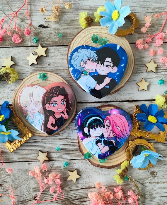 Alien Stage - Heart Badges and Magnet - Till Ivan Mizi Sua Hyuna