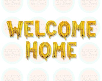 Welcome Home Balloon Etsy