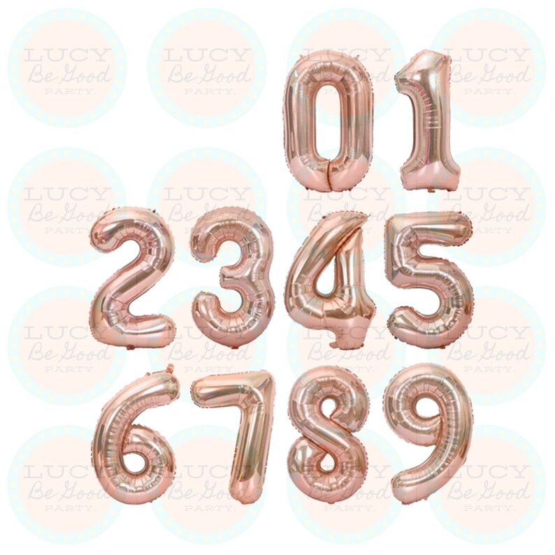 Birthday Bachelorette Baby Shower Event 16 Rose Gold Mylar Foil Balloons Your Custom Phrase Party Banner Letters A-Z Numbers 0-9