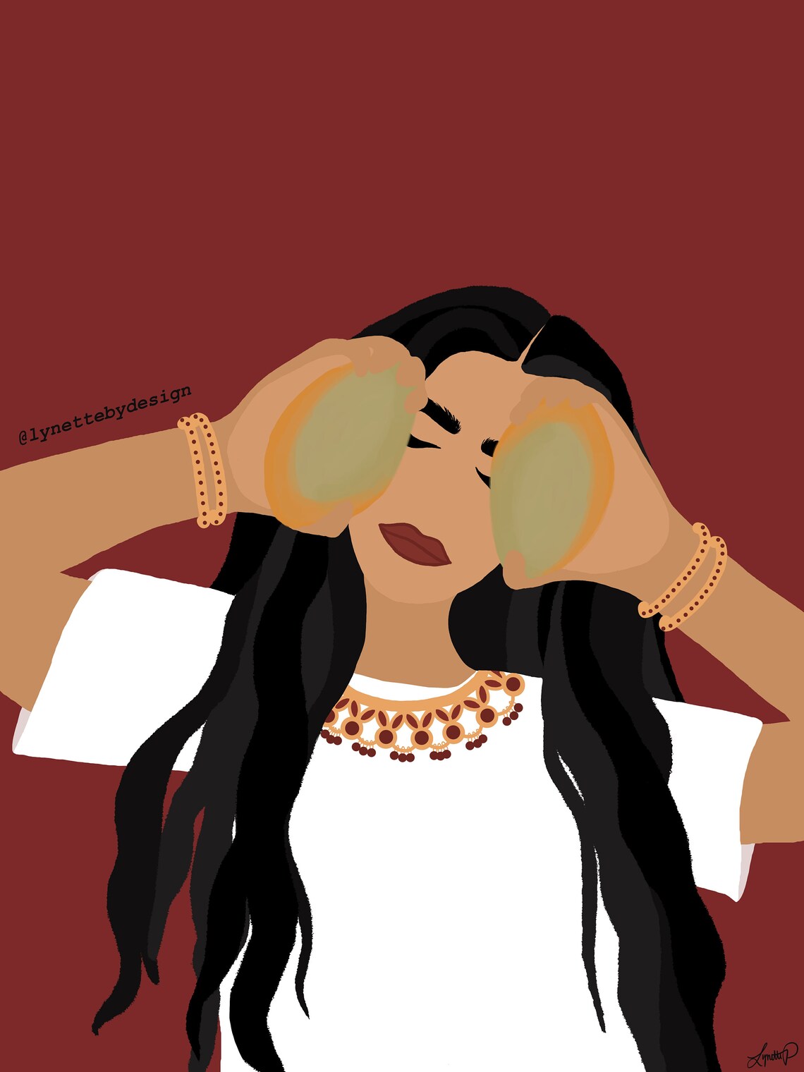 MANGO VIBES // Desi Drama Queen Series // Art Print Etsy