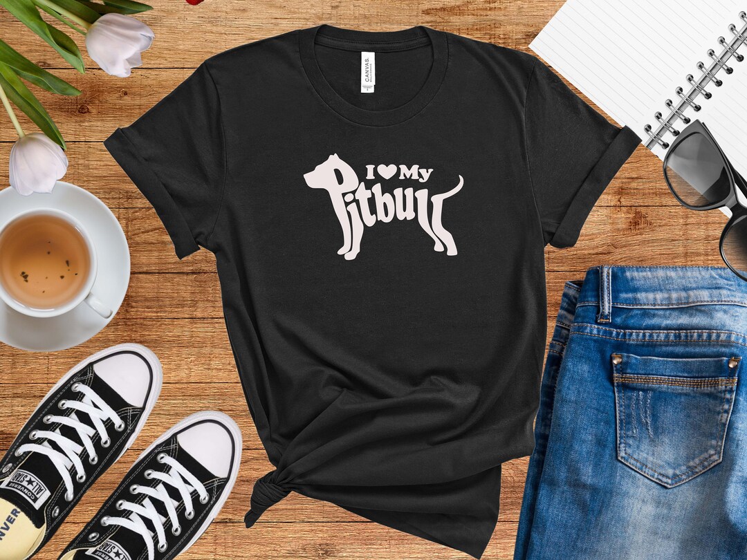 Pitbull Dog Shirt Etsy