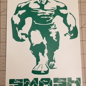 Hulk Smash Decal/buy 2 Decals and Receive a Free Hulk Sticker - Etsy