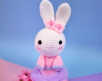 Handmade Crochet Hana the Kimono Bunny Amigurumi Plush
