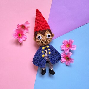 Fait à la main sur le mur du jardin Wirt Amigurumi en peluche