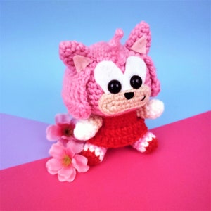 Handmade Sonic the Hedgehog Amy Rose Amigurumi Plush