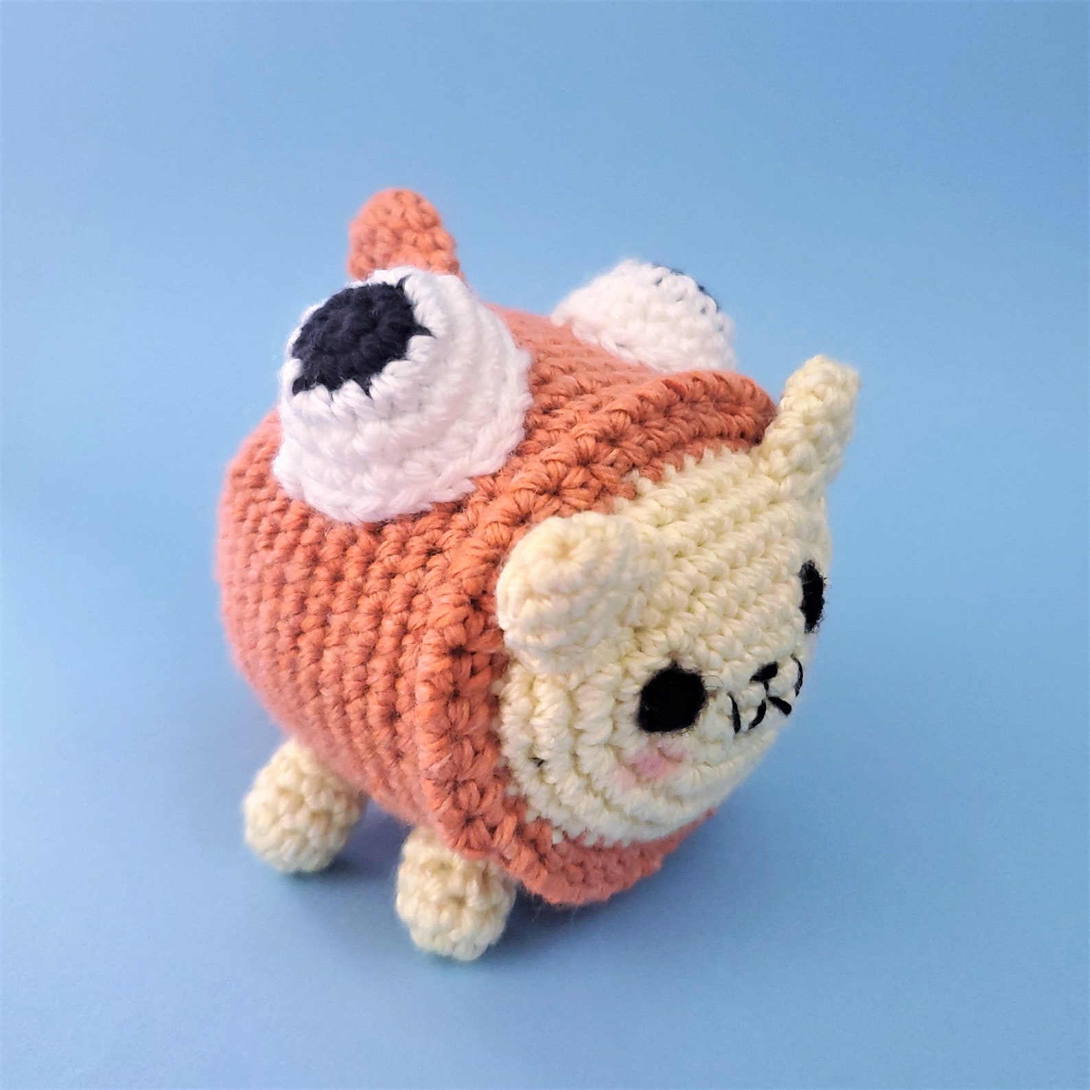 Handmade Kitty Cat in Fish Costume Amigurumi Plush - Etsy