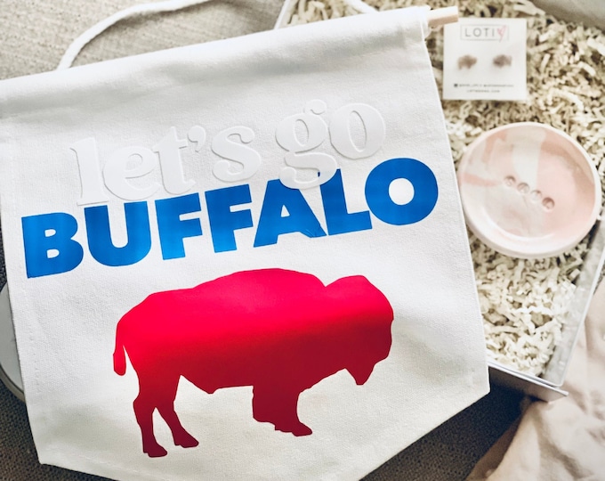 Let’s Go Buffalo Pennant Wall Hanging