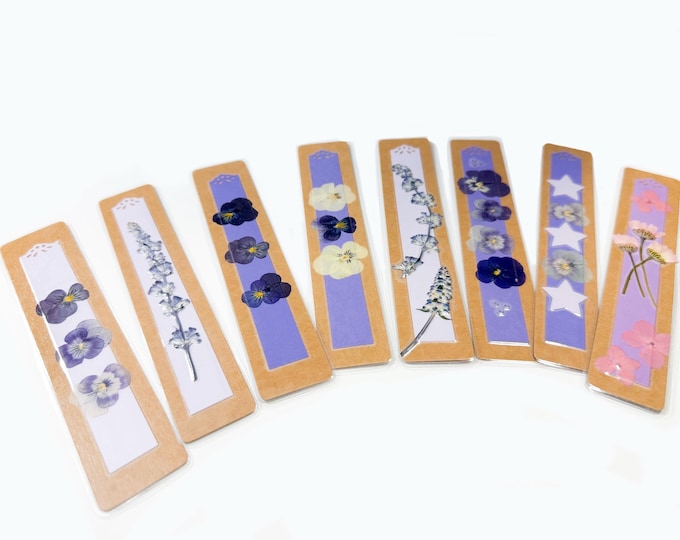 Pressed Flower Bookmark | Real Pressed Flower Bookmark, Fresh Pressed Flowers Bookmarker, Simplistic Bookmark, Book Accessories