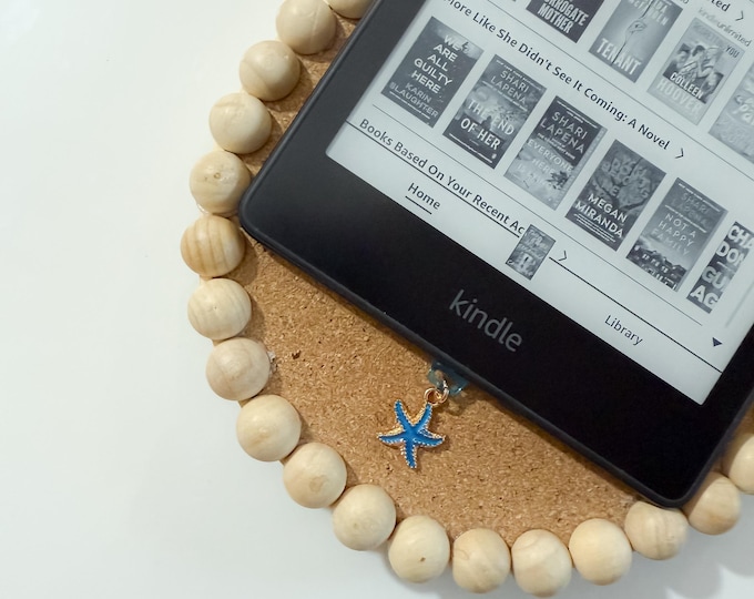 Blue Starfish Enamel Kindle Charm (usb-c)