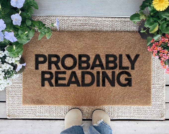 Probably Reading Door Mat