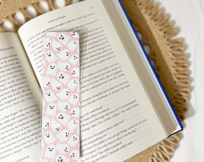Pink Ghost Bookmark
