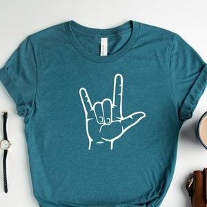 Valentines ASL Shirt, I Love You Sign Shirt, ASL Design Shirt, Sign Language Shirt, Valentines Day T-Shirt, Hand Love Tee