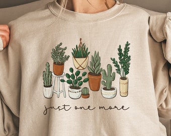 Plant Mom Lady Sweatshirt Funny Houseplant Sweatshirt Gardening Gift for Woman Plant Lover Sweater Its Not Hoarding if Plant Outfit Gift