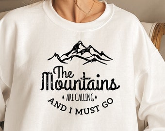 Las montañas están esperando al aire libre - Etsy México