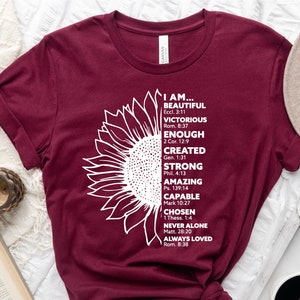 Prayer Shirt,Christian Clothing,Sunflower Inspiration Tee ,Christmas Gift Shirt ,Christian tees, Faith Shirt, Jesus Shirt, Grace Shirt,