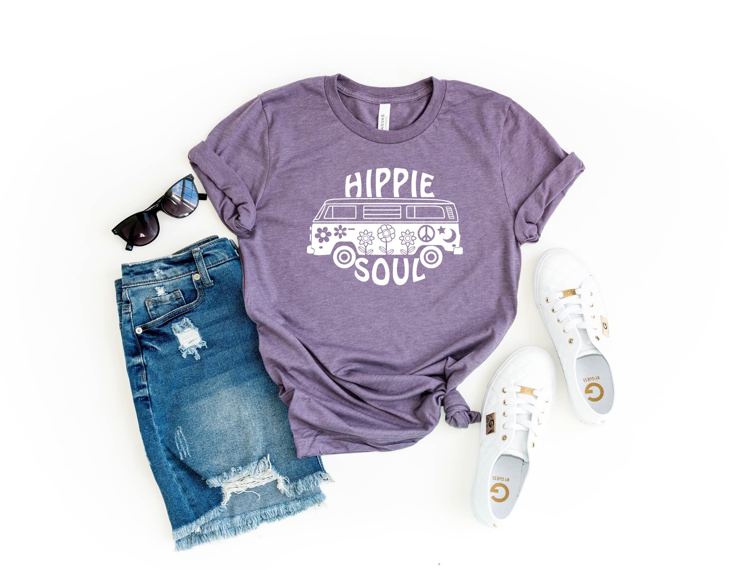 Hippie Shirt Boho Shirt Hippie Soul Shirt Hippie Graphic Tee C-13012135 Novelty Shirt